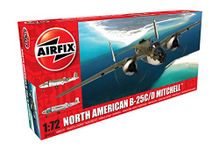 Airfix A06015 North American B-25C/D Mitchell-1:72 Scale Model Kit, Grey