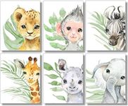 Baby Safari Animals Wall Art Prints