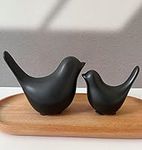 ITrixgan Black Bedroom Decor Aesthetic, Decorative Birds Black Decor For Living Room, Modern Statue Room Decorations For Bedroom For Shelf Desktop Table Top Decor, Ceramic Decor Minimalist Decor Birds