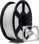 3 idea Imagine Create Print Flashforge 3D Printer Filament, ABS-PRO White Filament 1.75mm, 1KG Spool (2.2lbs), 3D Printer Filaments 1kg (2.2lbs) Spool-Dimensional Accuracy 0.02mm, Great for Printing