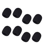 Brain Freezer 8 Pcs Handheld Stage Microphone Windscreen Foam Mic Cover Black