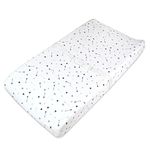 American Baby Company Printed 100% Natural Cotton Jersey Knit Fitted Contoured Changing Table Pad Cover, Silver Black Arrow, Soft Breathable, for Boys and Girls