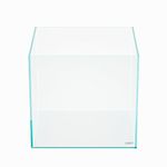 LANDEN 15.6 Gallon Cube Rimless Low Iron Aquarium Tank,15.7'' L × 15.7'' W × 15.7'' H (40cm x 40cm x 40cm) 6mm Thickness with Nano Foam Leveling Mat Included, Transparent