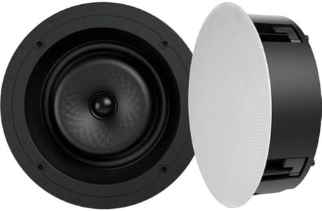 Sonance VX80R Visual Experience Series 8" Large Round 2-Way in-Ceiling Speakers (Pair) Paintable White
