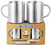 Stainless Steel Coffee Mug Set of 2