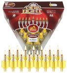 Pre-Filled Menorah Oil Cup Candles - Hanukkah Ohr Lights - 100% Olive Oil with Cotton Wick in Glass Cup - Medium Size, 44 per pack, Burns Approx. 2 1/2 Hrs