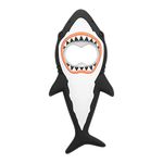 Cobee Shark Bottle Openers, Creative Shark Fridge Magnet Cartoon Ocean Animal Beer Bottle Opener Portable Shark Corkscrew Refrigerator Magnet Cute Kitchen Tool for Bar Travel, 5.1" x 2.2"(Black)