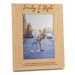 Personalised Friends Photo Frame For Women - Best Friend Gifts For Women - Friend Quote Photo Frame Gifts - Christmas Gifts For Her - Friendship Gifts for Women - Personalised Wooden Photo Frame