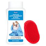 Drools Combo of Anti-Dandruff & Itch Shampoo for Dogs, 200 Milliliter with 1 Free Bathing & Grooming Hand Brush Pack