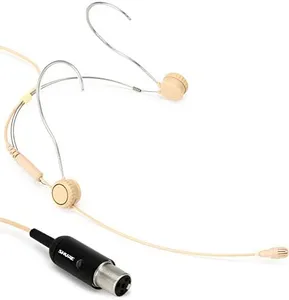 Shure TwinPlex TH53T/O-MTQG Omnidirectional Headset Microphone with TA4F Connector - Tan