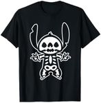 Disney Stitch Halloween Skeleton T-