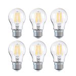 DGO E27 Bulb, Dimmable LED Light Bulb, A60 Energy Saving Light Bulbs 6W (Equivalent to 60W), Edison Filament Screw Bulb, 6 Pack