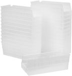 (Clear) - Akro-Mils 30120 30cm by 10cm by 10cm Clear Plastic Nesting Shelf Bin Box, 24-Pack