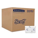 Scott 32152 Kimberly-Clark Scott Essential Multi Fold Hand Towel - M Fold Towel - 40 Packs X 150 Sheets - White Folded Towel Sheets 21 Cm X 20 Cm