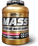 Gold Tech Nutrition Extreme Mass Gainer Protein Powder High Calorie Mass Gainer with Vitamins, Creatine Monohydrate and Glutamine. 2.75 kg (Strawberry)