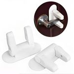 Eco Shopee SHOPPING SIMPLIFIED Door Lever Child Lock Non-Toxic Easy Installation and Versatile Safety Solution for Every Room Secure Your Home with Ease (BSL 2104, White) (Pack of 2)