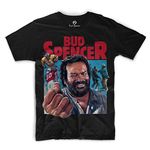 Bud Spencer Official mens T-Shirt - Black - Small