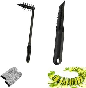 Kitchen Spiral V-Shaped Slicer Set, Handheld Vegetable Fruit Cutter for Melon, Potato, Cucumber, Carrot, 3PCS Kitchen and Dining Prep Tools