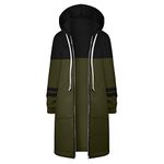 Lightning Deals Of The Day Prime,Women Hoodie Full Zip Fleece Long Jacket Uk Ladies Fall Winter Trendy Coats Oversized Hooded Sweatshirts Faux Fur Lined Outerwear Casual Hoodie Outfits,Army Green-8,S