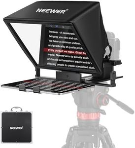 NEEWER Teleprompter X14 II with Upgraded Height Adjustable Camera Mount QR Plate Compatible with 501PL, 14" HD Beamsplitter All Metal Frame for iPad iPhone Samsung DSLR, Assembly Free