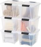 IRIS USA 19 Qt Stackable Plastic St