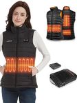 Gokozy Heated Vest with Battery Pack - Heating Jacket for Women’s Heated Vest Lightweight Warm Coat Female Electric Out-Wear