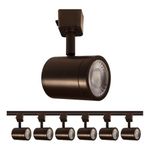 Charge LED 10W Line Voltage Track Head 3000K in Dark Bronze for H Track (Pack of 6)