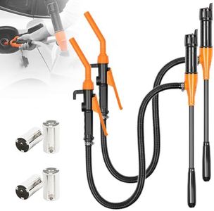 Portable Power Battery Pump, Upgraded Battery Operated Electric Siphon Pump Water Transfer Pump, Easy to Use Hand Fuel Pump Portable Battery Pump for Gas, Fuel, Diesel, Water Transfer (2PCS)