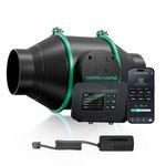 MARS HYDRO 4 Inch Inline Duct Fan with Temp Digital Controller Exhaust Fan for Grow Tents Hydroponics