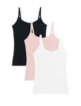 Marks & Spencer Womens Pack of 3 Cotton Rich Lace Trim Vests