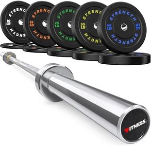 Rendpas 7FT Olympic Barbell Bar 45lb (20kg), 2-Inch 1000lb High Capacity Weight Bar for Powerlifting, CrossFit & Home Gym, Alloy Steel with Needle Bearings