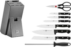 ZWILLING Twin Chef 9Piece Knife Block Set - Corrosion Resistant, Ice-Hardened Ultra Sharp Blades Graphite-Grey, Professional Knife Set, Durable, Dishwasher Safe