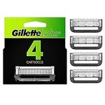 Gillette Mens Razor Blade Refills with Exfoliating Bar by GilletteLabs, Compatible Only with GilletteLabs Razors with Exfoliating Bar and Heated Razor, 4 Razor Blade Cartridges