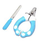 n/m Awaken Time Professional Pet Nail Clippers and Claw Trimmer-Optional Filer-Size Options Suits Pets, Small to Large Dogs and Cats (Blue)