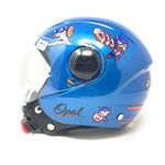 ISI Marked Baby Safety Helmet for Kids with Impressive Captain America Decals & Tough Body (3-12 Years) - Blue