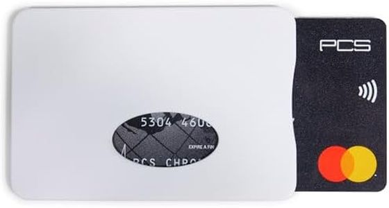 Idée pro mobilité® Protège-Carte Bancaire, Rigide (Anti-RFID)- Anti Piratage - Blanc - Fabriqué en France