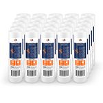 Aquaboon 25-Pack of 5 Micron 10" Sediment Water Filter Replacement Cartridge for Any Standard RO Unit | Whole House Sediment Filtration | Compatible with Dupont WFPFC5002, Pentek DGD Series, RFC