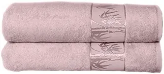 Marmaris Co. Set of 2 Luxury Super Soft Bath Towels – Premium Viscose Derived from Bamboo & Turkish Cotton for The Ultimate Bath Experie