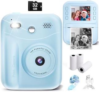 MINIBEAR Kids Camera Instant Print, Instant Print Camera for Kids Digital Camera Toddler Toys Christmas Birthday Gifts for 3 4 5 6 7 8 9 10 Year Old Boys Girls Video Camera with Print Paper