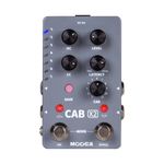 MOOER CAB X2 Dual Footswitch Cab Sim IR Loading Stereo Cabinet Simulation Pedal with 14 Presets Slots Supporting Software Editing