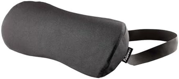 Fellowes Coussin Lombaire Breyta - Support Lombaire Ergonomique, Sangle Ajustable, Compact & Transportable, Matériaux éco-responsables, Garantie 5 Ans, Idéal pour Le Travail et la Maison