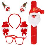 Zest 4 Toyz Christmas Gift,Christmas Accessories Combo for Kids 1 Pcs Santa Wrist Band, 1 Pcs Santa Goggle, 1 Pcs Santa Hairband Christmas Gifts for Christmas Celebration-X-MAS-7