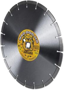 Delta Diamond Mad Dog HS 14 Inch Segmented Diamond Saw Blade, .125 X 1"-20mm Arbor, Made in USA, Premium, Wet/Dry, Laser-Welded, General Purpose Cutting Concrete, Masonry, Stone (14")