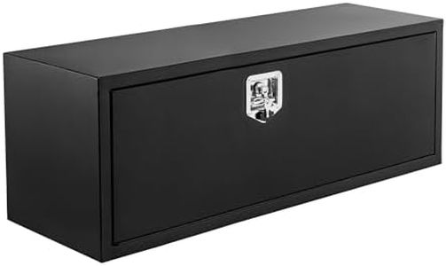 GAOMON 36 Inch Underbody Truck Tool Box with T-Handle Lock, Heavy Duty Truck ToolBox Truck Storage Organizer Tool Box Chest For Truck Bed, RV, Trailer (Black, 36" x 18" x 18")