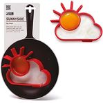 Sunnyside: Fun Egg Ring | Sun- and Cloud-Shaped Egg Mold | Cute Kitchen Accessories | Egg Rings for Frying Eggs | Silicone Egg Mold to Serve Eggs in a Fun Way | Cool Kitchen Gadgets by Monkey Business