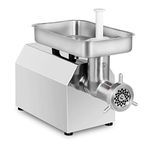 Royal Catering Electric Meat Grinder Stainless Steel Meat Mincer 480kg/h RC-MM480 (1100W, 420-480kg/h, Plastic Food Pusher, 2 Grinder Plates)