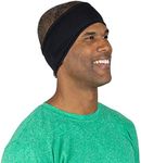 TrailHeads Tempo Running Headband | Ear Protection | Moisture Wicking Headband - Black