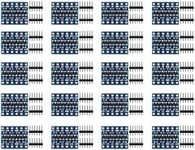 AEDIKO 20pcs 4 Channels IIC I2C 3.3V 5V Logic Level Converter Bi-Directional Module Shifter for Arduino