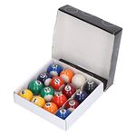 16pcs Mini Billard Balls Resin 32mm Small Pool Table Ball Set Kids Mini Billiard Ball Toy for Kids Game Room