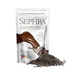 Sephra Belgian Couverture Chocolate Callets/Drops/Chips (Dark, 907g) for Fountains, Melting, Baking, Fondue, Chocolate Making, Pastries and Desserts - Gluten Free and Halal